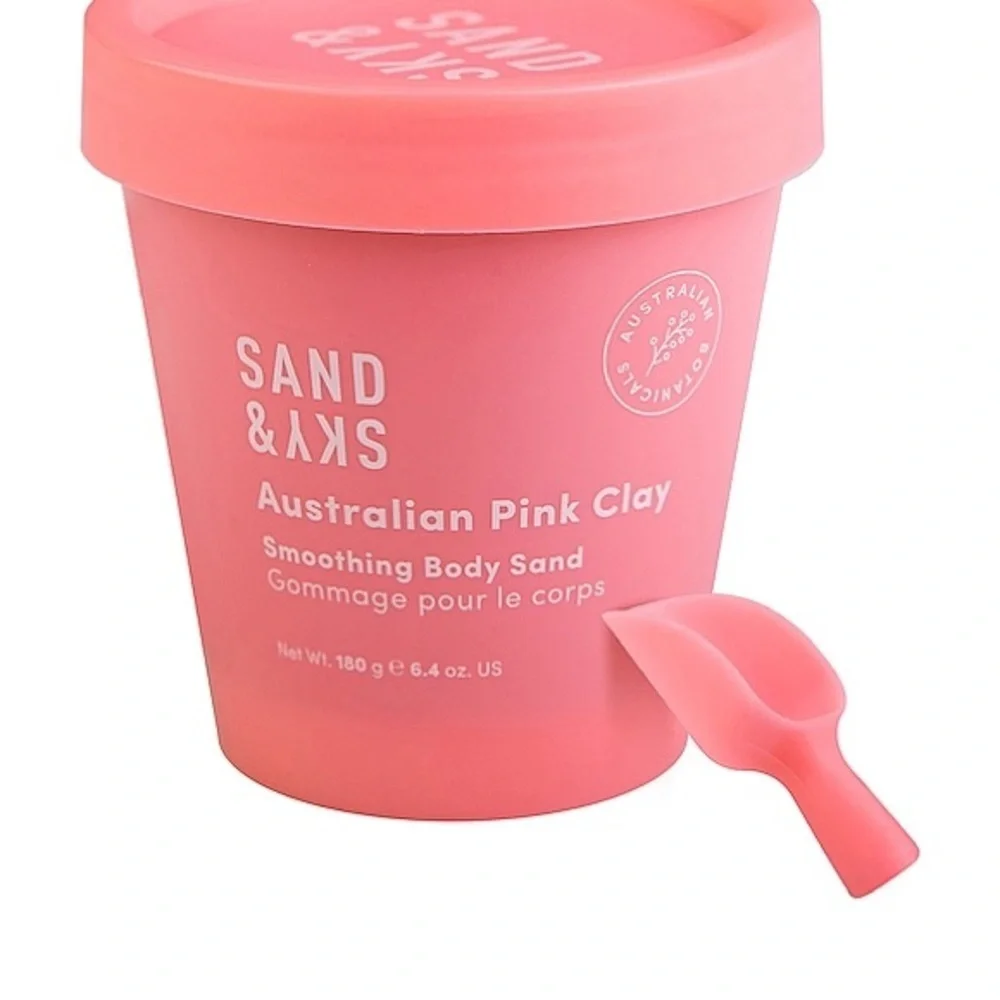 Sand & Sky Pink Clay Smoothing Body Sand 🎀
